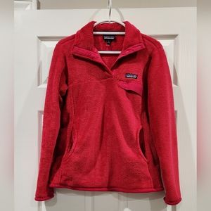 Patagonia Women's Re-Tool Snap-T® Hot Pink Fleece Pullover Size M